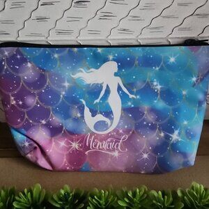 NWT Mermaid Padded Clutch / Makeup Bag